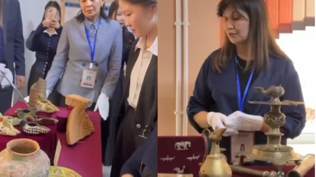 «Жәдігерлер сыр шертеді» атты жылжымалы көрме өткізілді