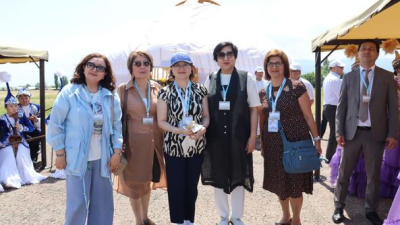 Жұмағұлова Фариза ортағасырлық «Құлан»қалашығына экскурсия жүргізді