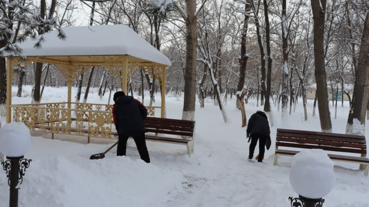 Қар тазалау жұмыстары