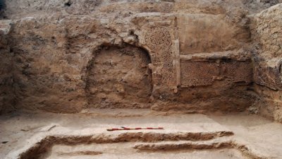 Декоративное убранство резиденции тюркских правителей VIII в. в цитадели г. Кулан