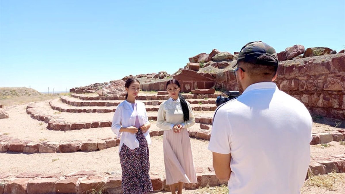 «Ақыртас» сарай-кешенінде түсірілім жүргізілді