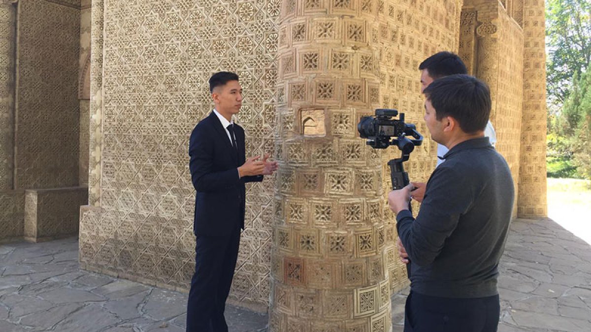 «Айша бибі» кесенесінде видео түсірілім өткізілді