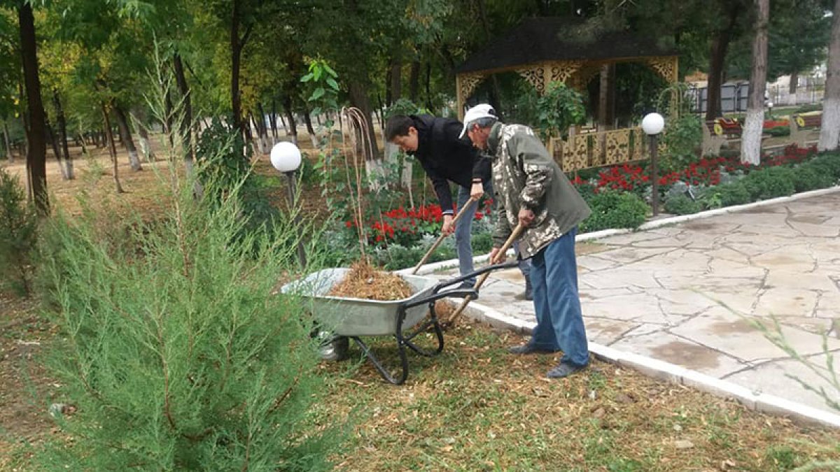 Кесенелердің аумағында тазалау жұмыстары жалғасуда