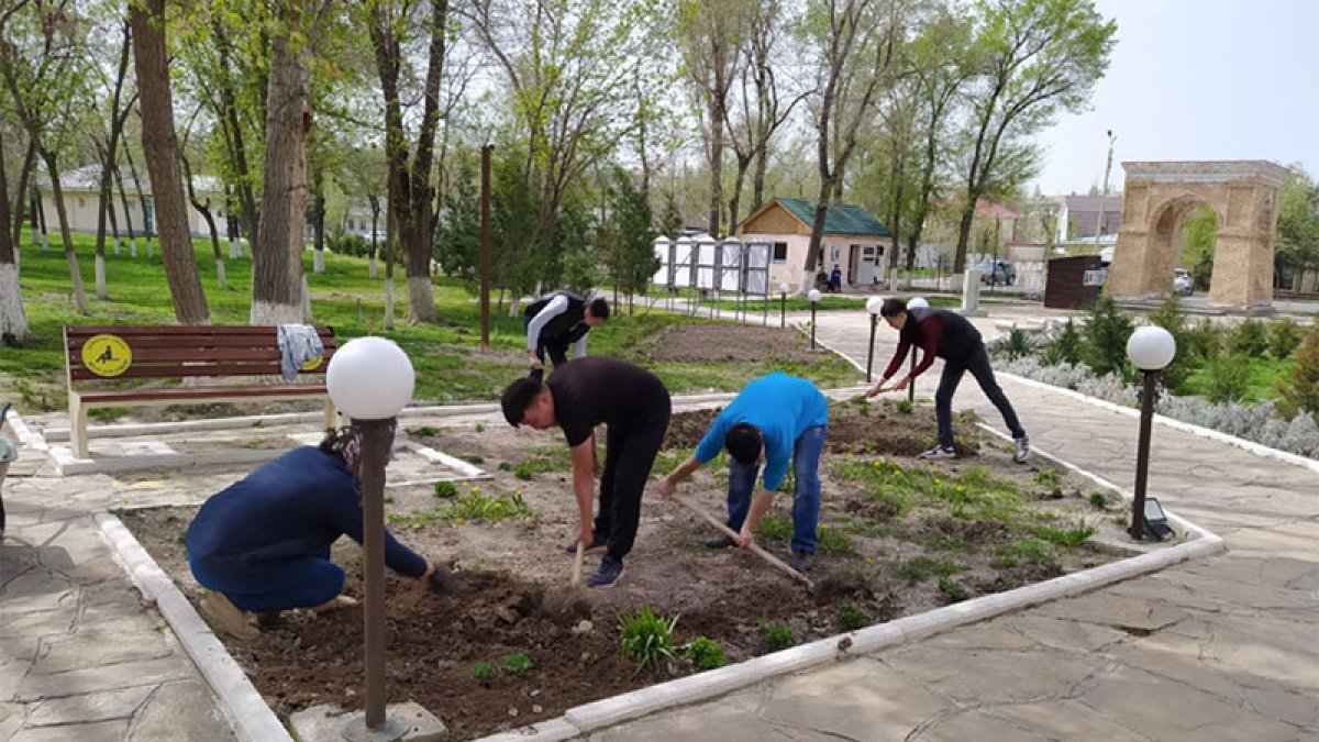 Санитарлық тазалау жұмыстары жүргізілді
