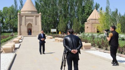 «Айша бибі» кесенесінде түсірілім жұмыстары жүргізілді