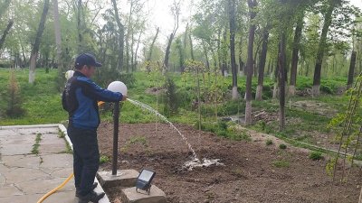 "Ежелгі Тараз ескерткіштері" тарихи-мәдени қорық-музейінің қызметкерлері тазалық жұмыстарын жалғастыруда