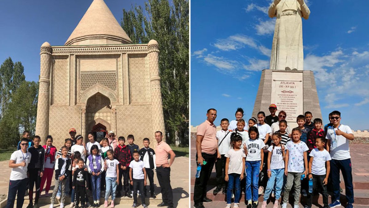 Мойынқұм ауданының мектеп оқушыларына экскурсия жүргізілді