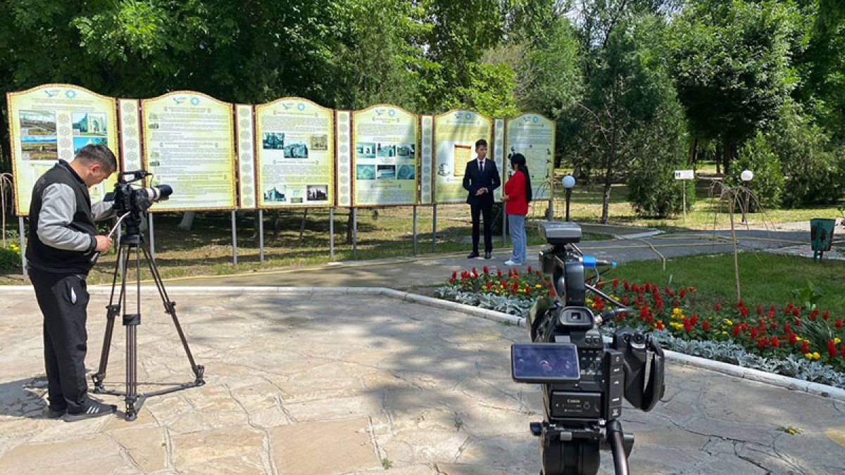 Тарихи нысандарда түсірілім жүргізуде