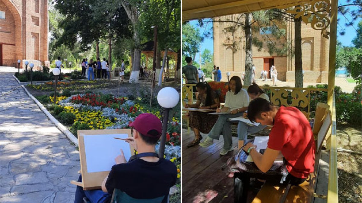 Пленэр практикасын өткізді